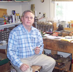 Bob Beaver in his shop